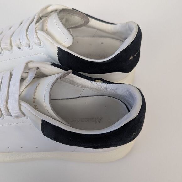 Alexander McQueen Men's Platform Sneakers Black and White 38 - Picture 6 of 15